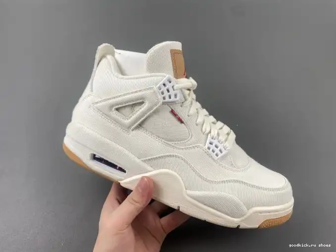 Cheap x Levi's AO2571-100 Air Jordan 'White' 4 0607
